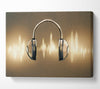 Light painted headphones Canvas Wall Art
