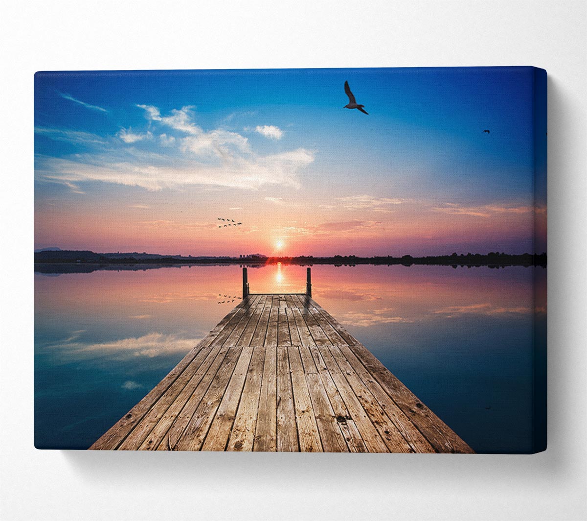 The seaview from the water bridge Canvas Wall Art