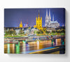 Bold lights on the harbour Canvas Wall Art