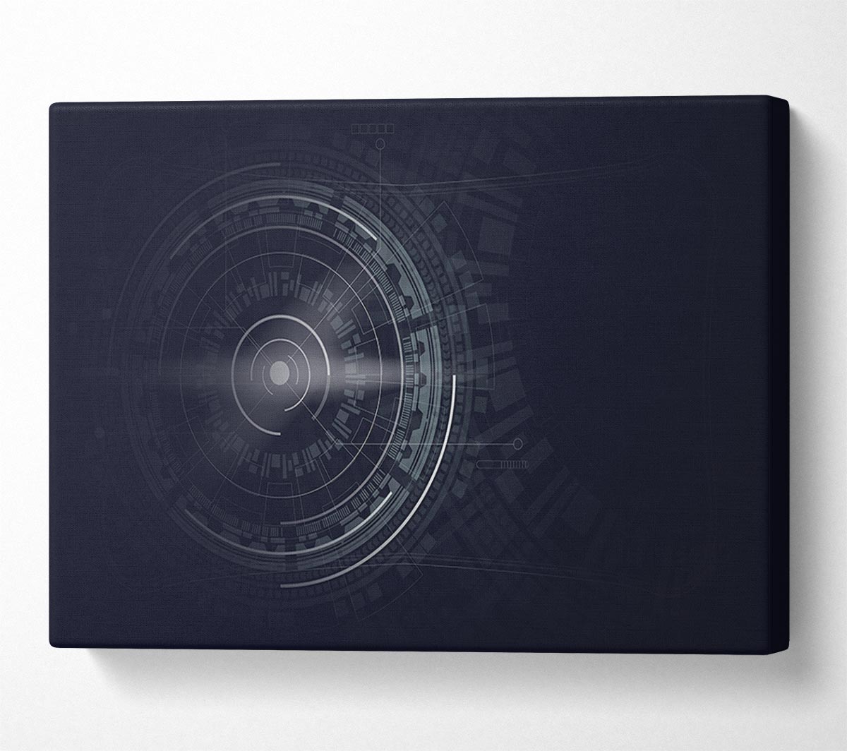 digital circles and lines Canvas Wall Art