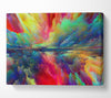 Vibrant powdered colours sky Canvas Wall Art