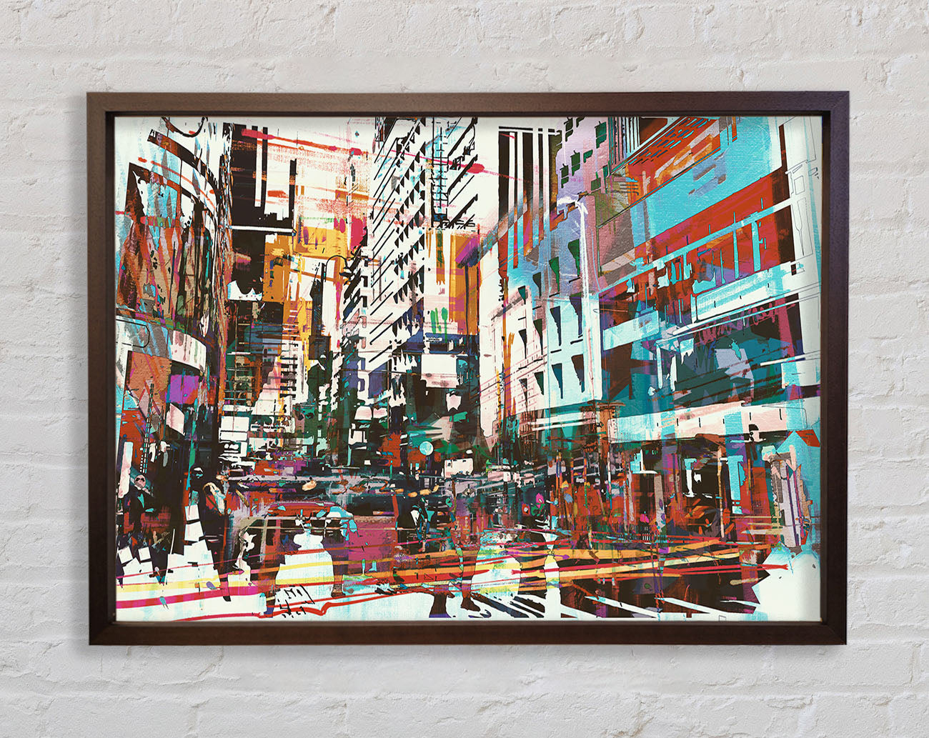 Abstract city art Framed Wall Art