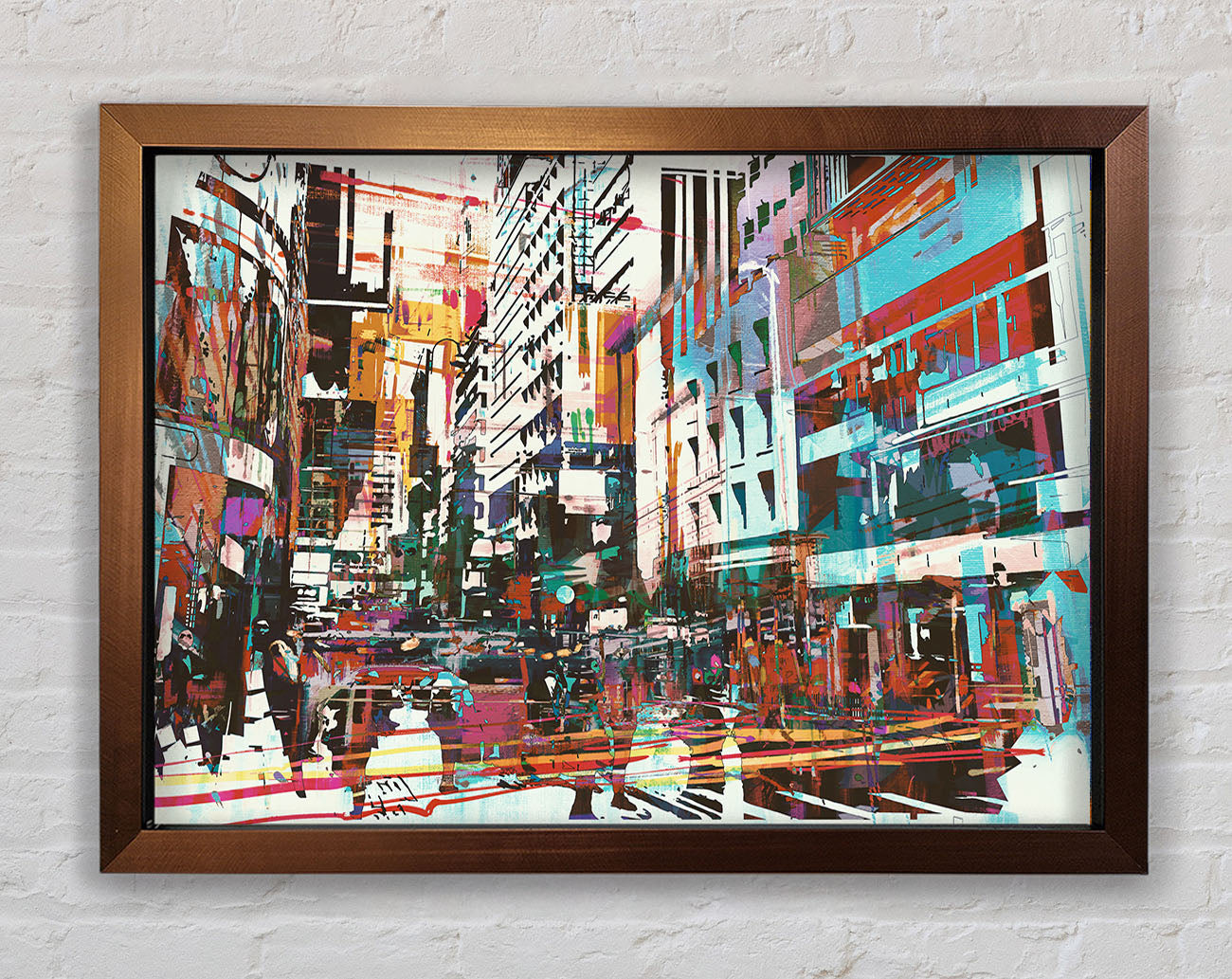 Abstract city art Framed Wall Art