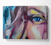Clsoe up face textured paints Canvas Wall Art