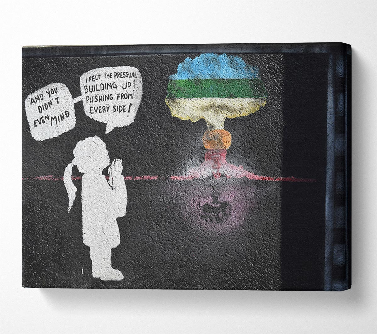 Thoughts of a graffiti artist Canvas Wall Art