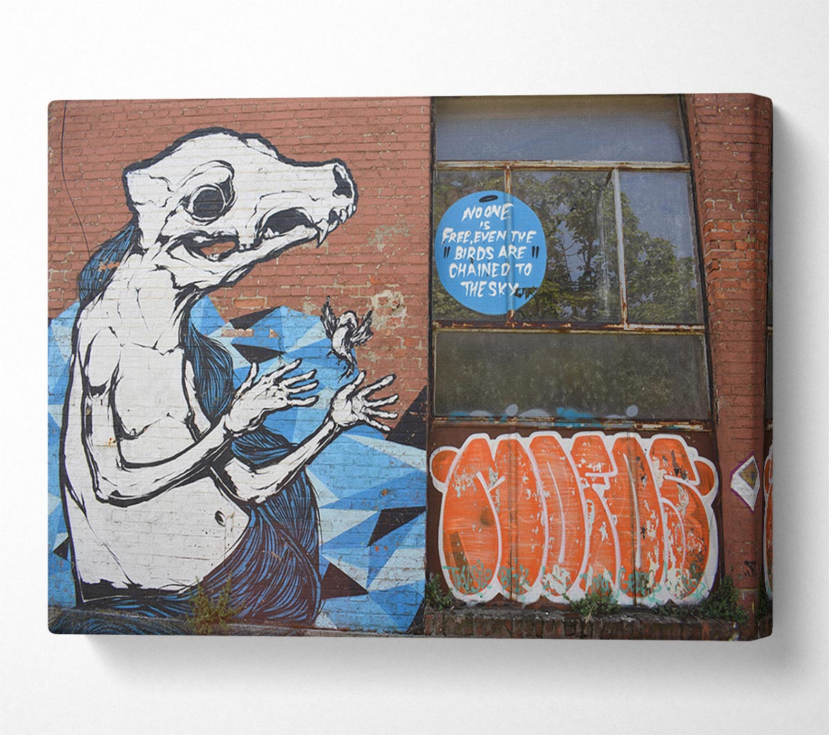 Big statement graffiti Canvas Wall Art