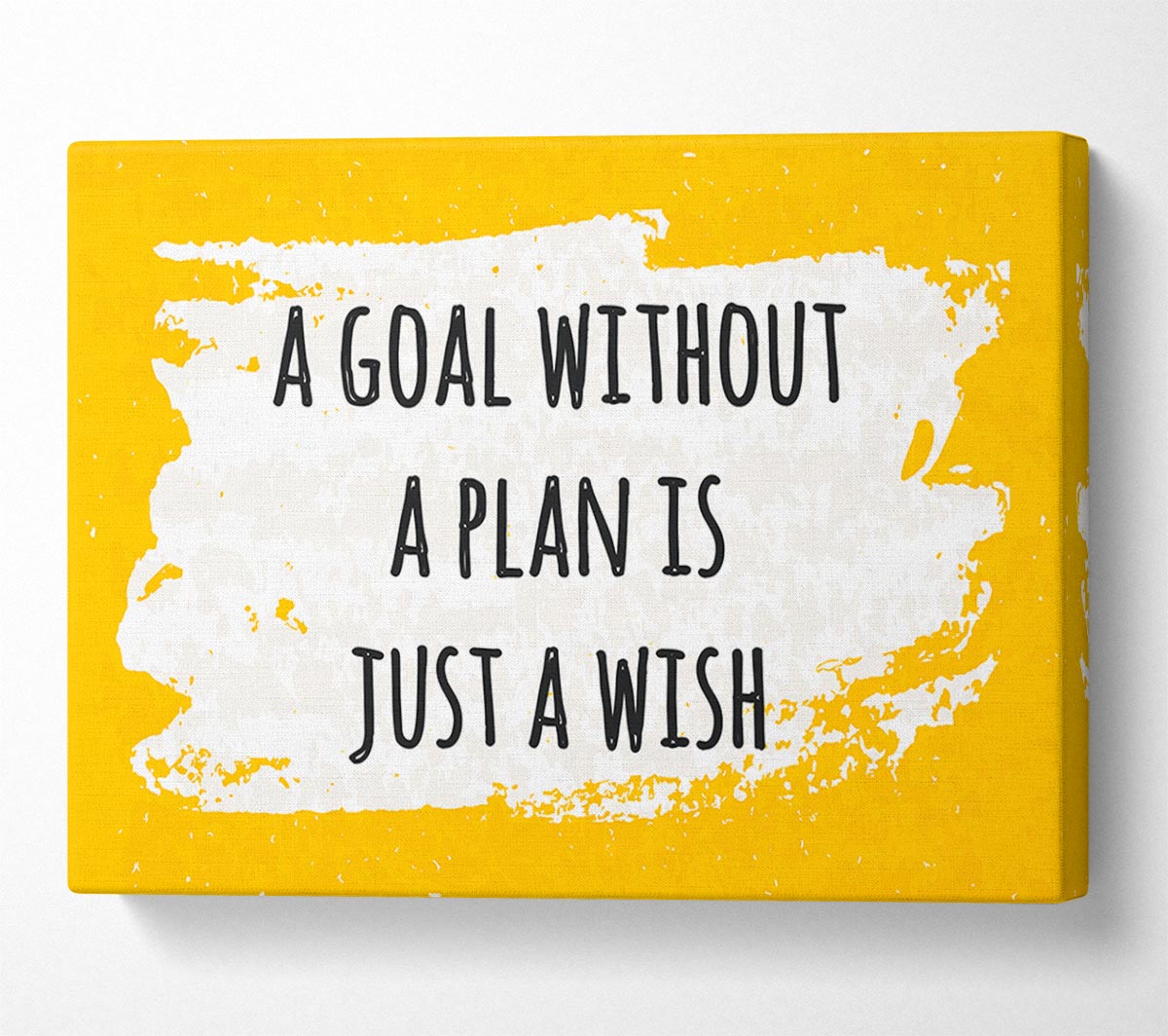 A goal without a plan Canvas Wall Art