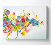 Flowing shapes of spring Canvas Wall Art