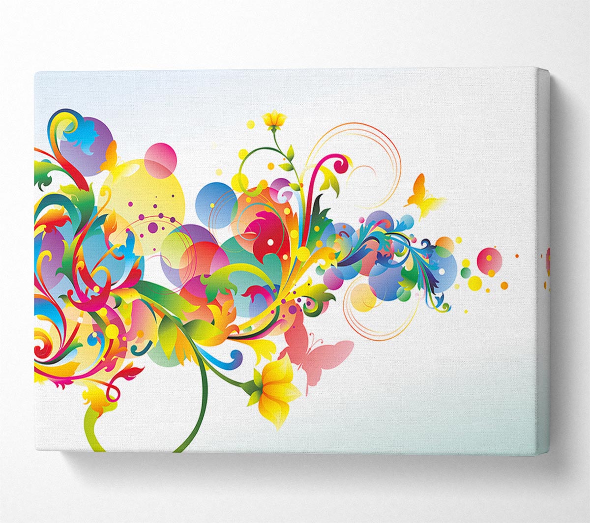 Flowing shapes of spring Canvas Wall Art