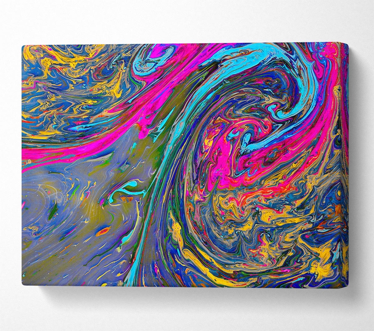 Paint flows and mixes Canvas Wall Art
