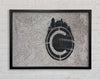 Circle spray shapes Framed Wall Art