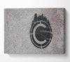 Circle spray shapes Canvas Wall Art