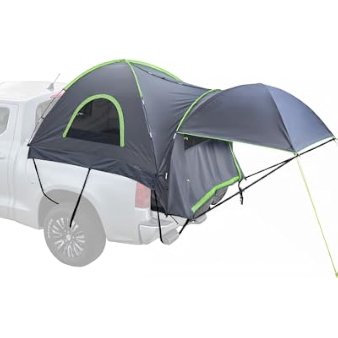 VEVOR Waterproof PU2000mm Spacious Double Layer Design, SUV Camping Tent with Shade Awning and Mesh Windows, Includes Rainfly and Storage Bag