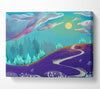 The Road To Pastel Skies Canvas Wall Art