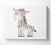 Friendly Zebra Canvas Wall Art