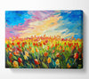 Field Of Stunning Tulips Canvas Wall Art