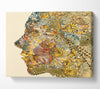 Floral Face Canvas Wall Art