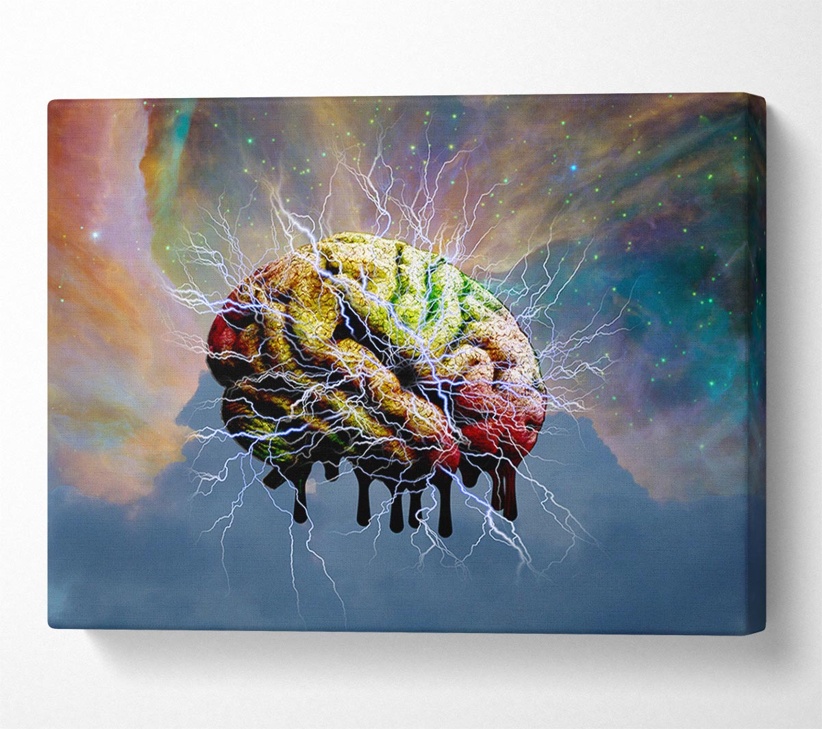 Brain Electricity Canvas Wall Art