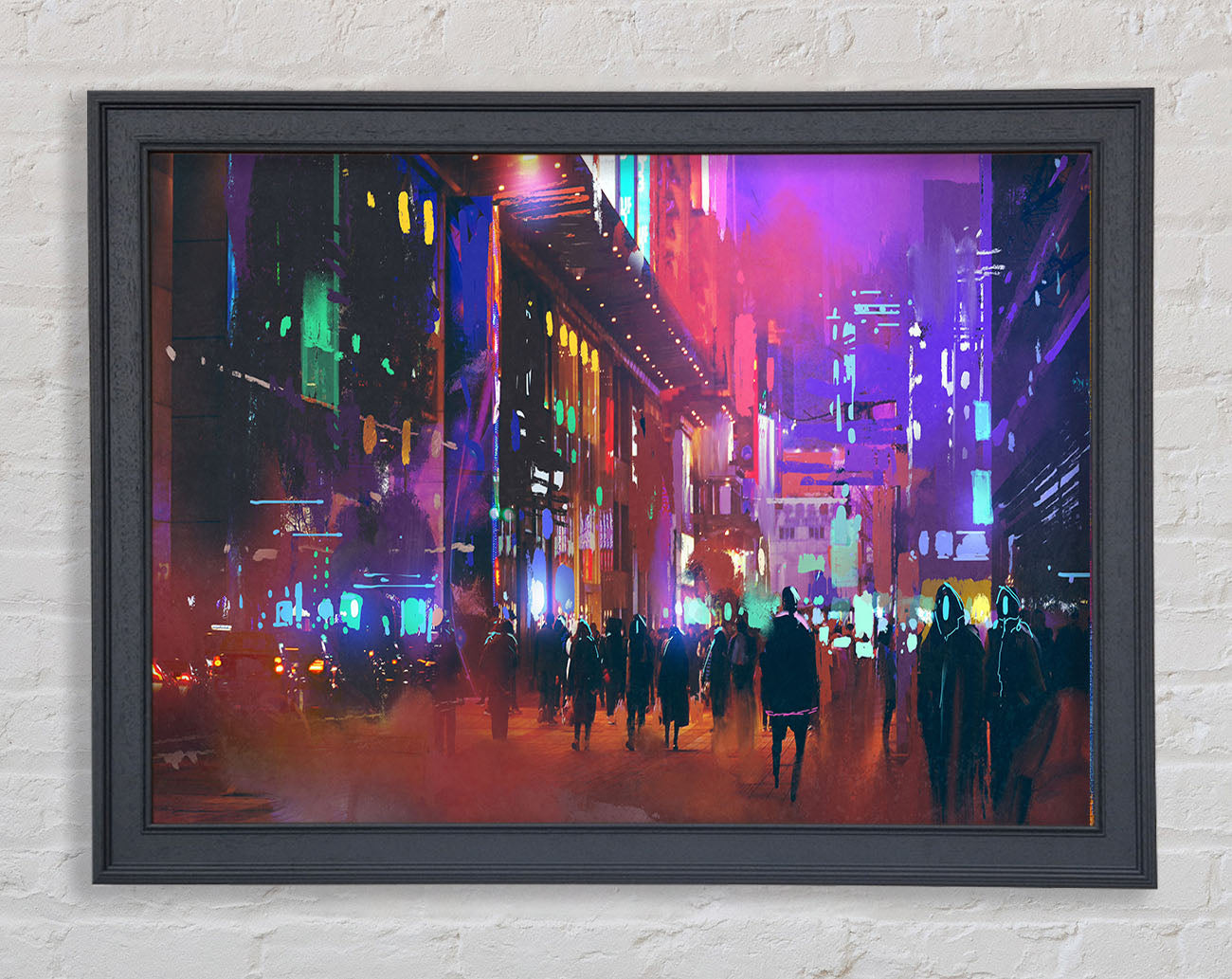 City Of Night People Framed Wall Art