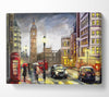 City London At Dusk Canvas Wall Art