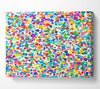 Thousands Of Watercolour Dots Canvas Wall Art