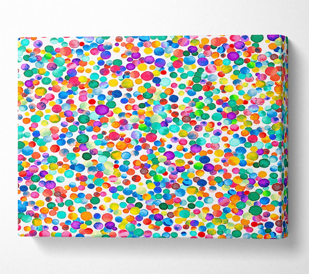 Thousands Of Watercolour Dots Canvas Wall Art