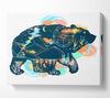 Compass Bear Canvas Wall Art