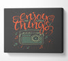 Enjoy The Little Things Music Canvas Wall Art