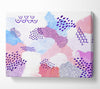 Mid Century Lilac Patterns Canvas Wall Art