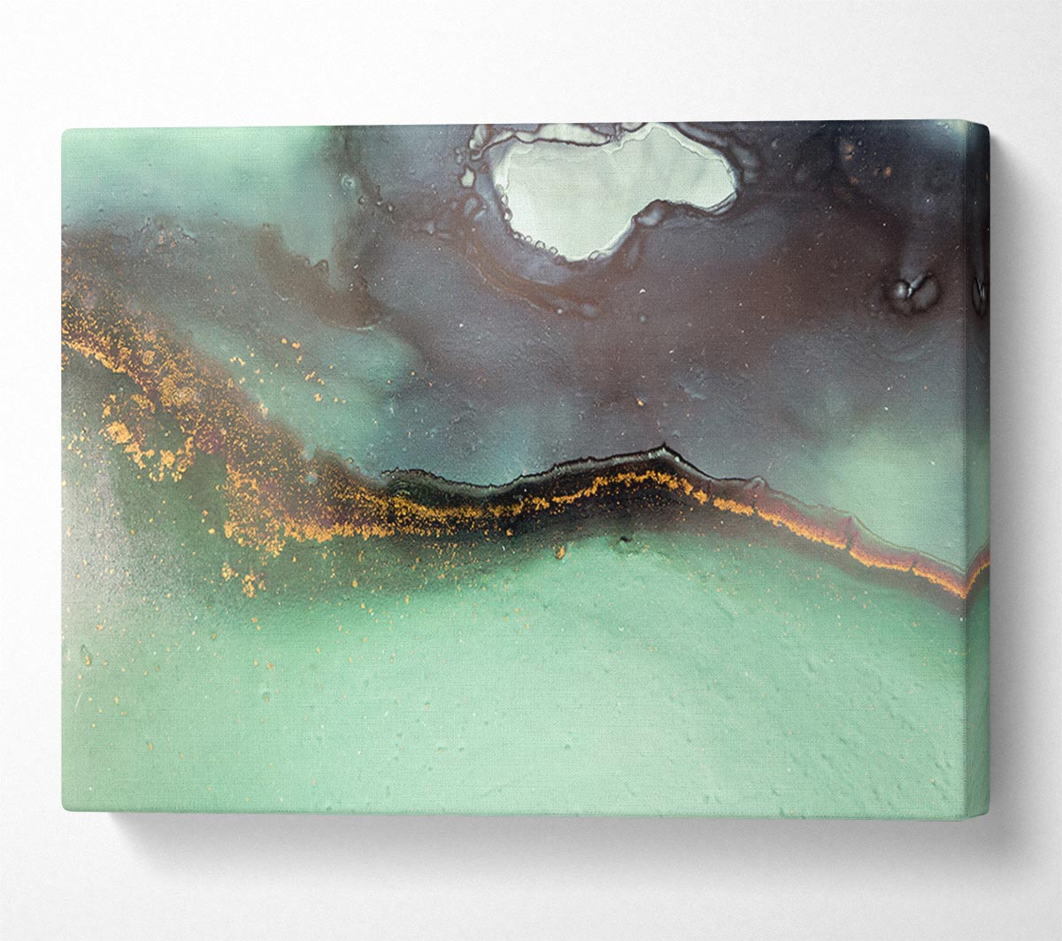 Green Marble Stone Canvas Wall Art