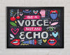 Be A Voice Not An Echo Framed Wall Art