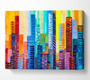 City Blocks Of Colour Canvas Wall Art