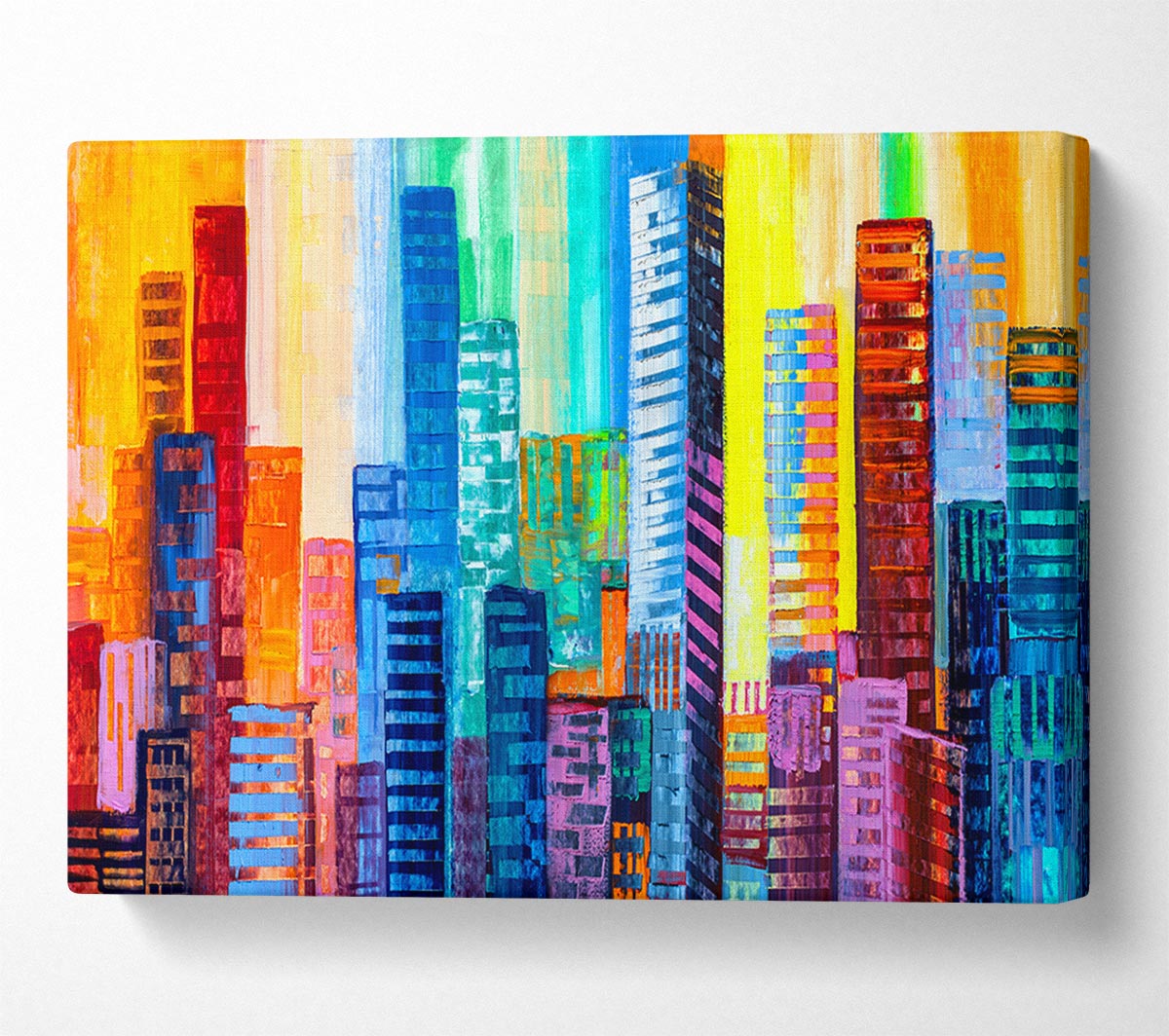 City Blocks Of Colour Canvas Wall Art