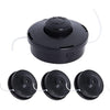 Poweka Universal Strimmer Head, 4 Pack Petrol Strimmer Replacement Head Dual 2 Line Petrol Strimmer Trimmer Brushcutter Bump Feed Spool Head, M10 x 1.25 LHF