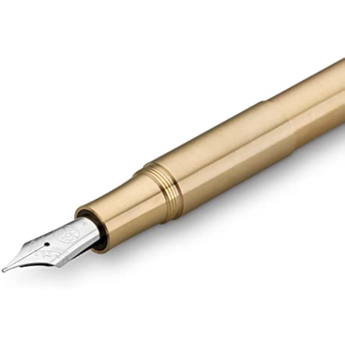 Kaweco SUPRA Fountain Pen Brass I Exclusive Fountain Pen for Ink Cartridges Including Retro Metal Box I Fountain Pen 16.5 cm I Nib: EF (Extra Fine)