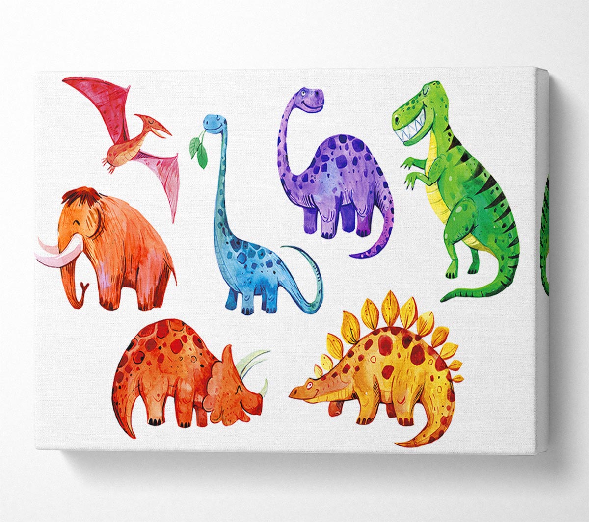 Dinosaur Assortment Canvas Wall Art