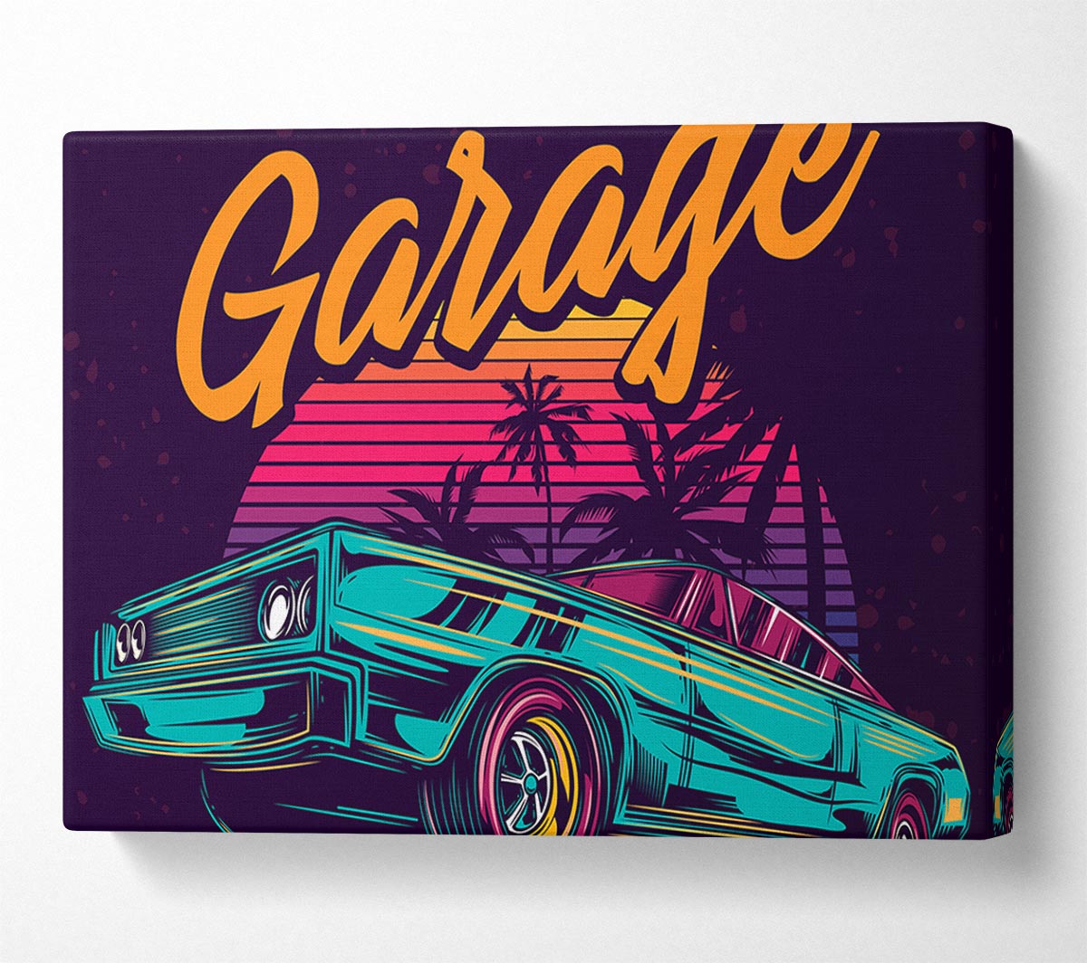 Fast Garage Cars Canvas Wall Art