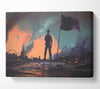 Amy In The Smoke Canvas Wall Art