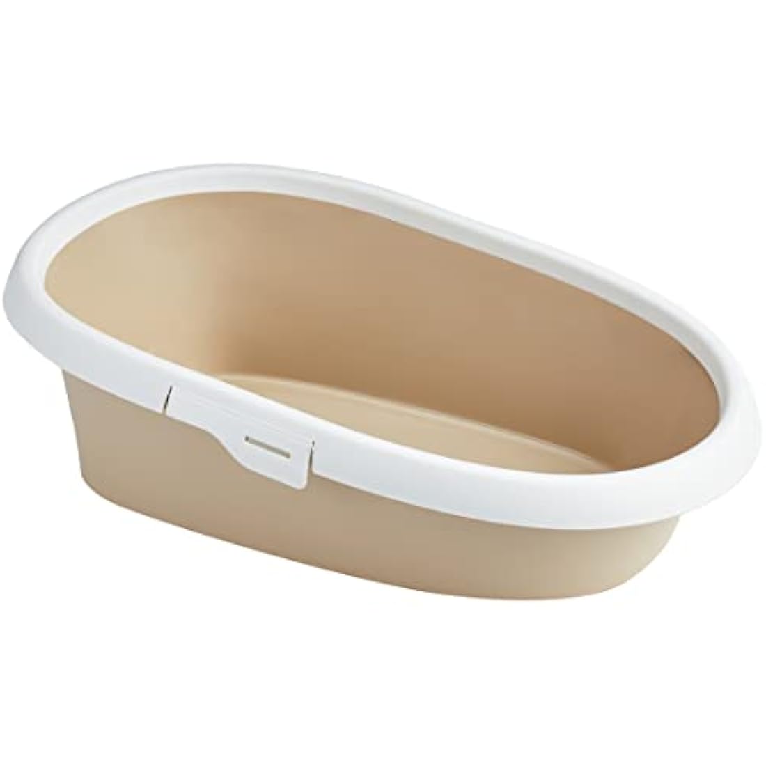 Trixie Paulo Cat Litter Tray with Rim, 58 x 39 x 17 cm, Taupe/Cream