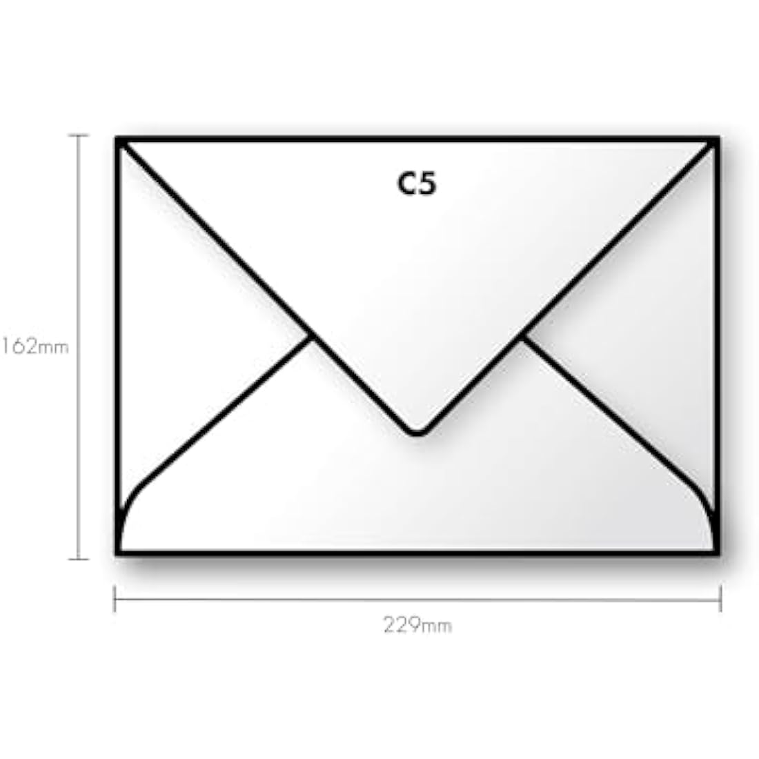 Clairefontaine - Ref 5472C - Pollen Envelopes (Pack of 20) - C5 Sized, 120gsm Paper, Gummed Seal, Inkjet & Laser Printer Compatible, Acid Free - Green