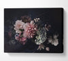 Flower Arrangement Darkness Canvas Wall Art