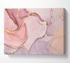 Oil Paint Pink And Gold Canvas Wall Art