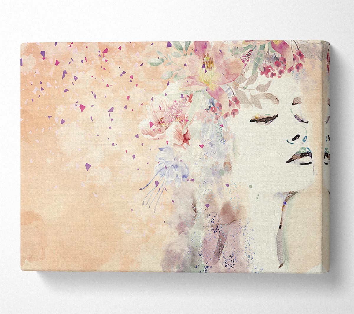 Flowers In Her Hair Canvas Wall Art