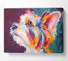 Vibrant Yorkshire Terrier Canvas Wall Art