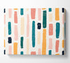 Lines Of Pastel Canvas Wall Art