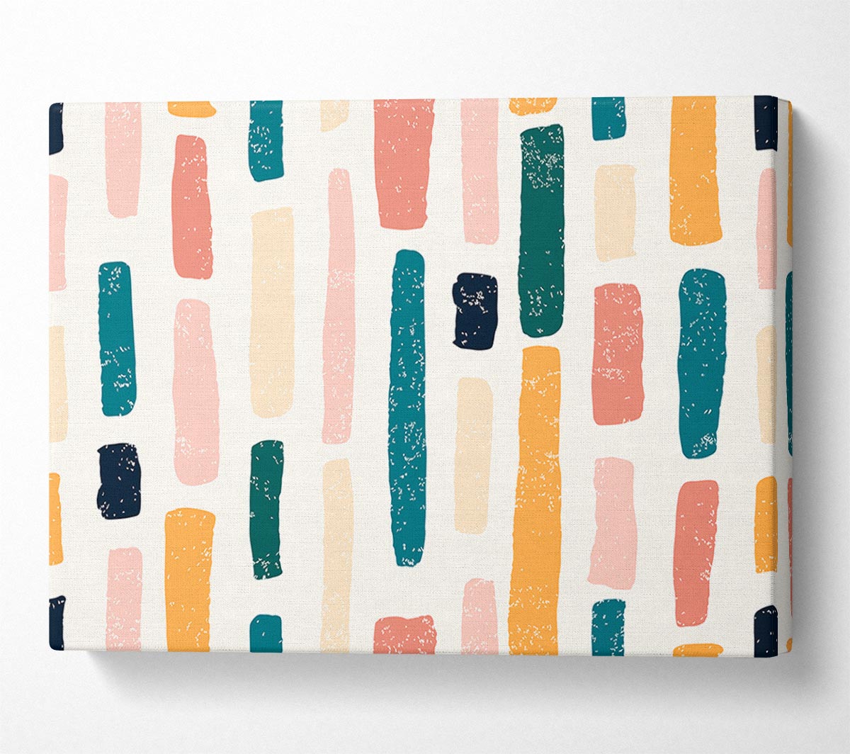 Lines Of Pastel Canvas Wall Art