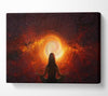 Meditation In Space Canvas Wall Art