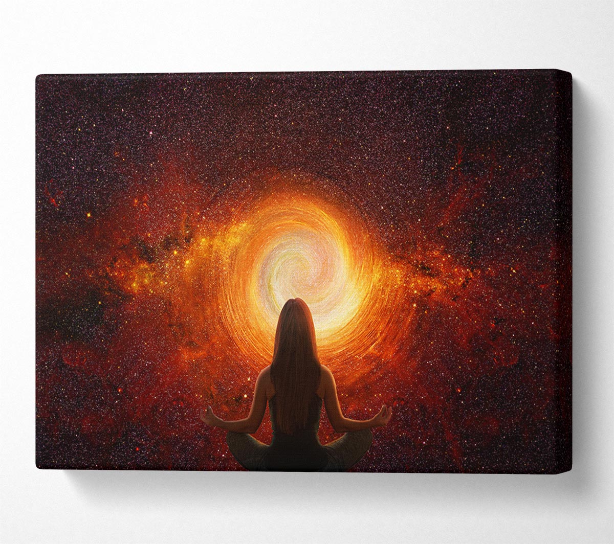 Meditation In Space Canvas Wall Art