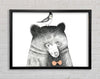 Bird And Bear Framed Wall Art