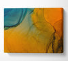 Blue And Yellow Flow Canvas Wall Art